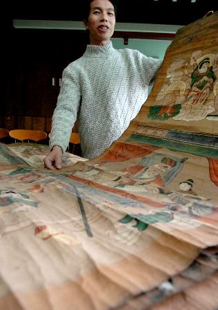 图文：［文化］（１）贵州发现百余幅明清水陆画精品