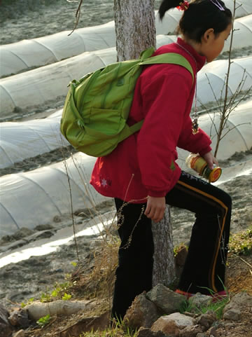 等上318国道上学去