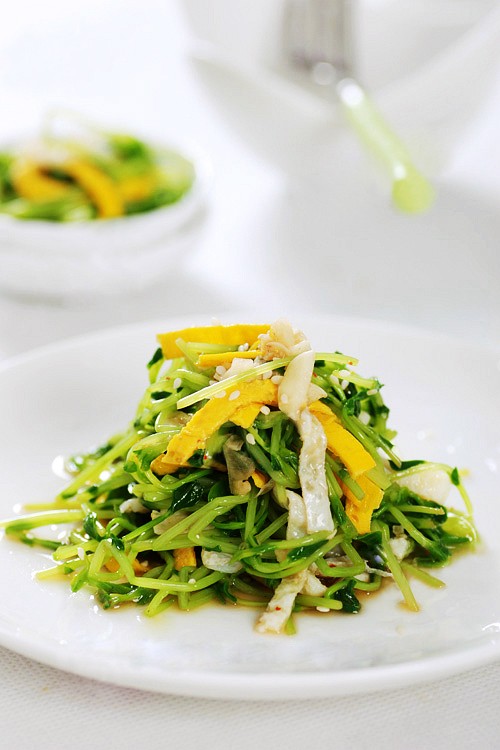 凉拌豌豆苗-佛教导航