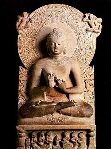 鹿野苑说法的佛陀