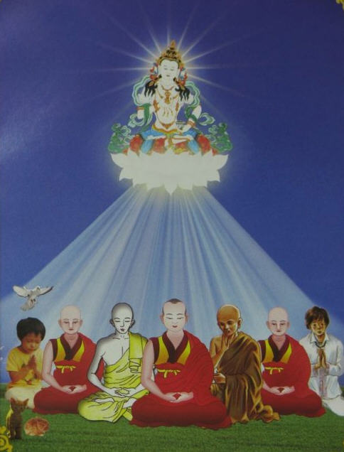 如观想:金刚萨埵观想图就这样反反复复地观想, 直至在你面前没有唐卡